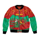 Mauritania Christmas Bomber Jacket Santa Claus Camel Gift Boxes Starry Sky and Desert - African Pride