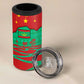 Mauritania Christmas 4 in 1 Can Cooler Tumbler Santa Claus Camel Gift Boxes Starry Sky and Desert - African Pride