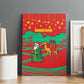 Mauritania Christmas Canvas Wall Art Santa Claus Camel Gift Boxes Starry Sky and Desert - African Pride
