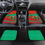 Mauritania Christmas Car Mats Santa Claus Camel Gift Boxes Starry Sky and Desert - African Pride