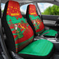 Mauritania Christmas Car Seat Cover Santa Claus Camel Gift Boxes Starry Sky and Desert - African Pride