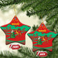 Mauritania Christmas Ceramic Ornament Santa Claus Camel Gift Boxes Starry Sky and Desert - African Pride