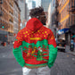 Mauritania Christmas Hoodie Santa Claus Camel Gift Boxes Starry Sky and Desert - African Pride