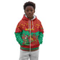 Mauritania Christmas Kid Hoodie Santa Claus Camel Gift Boxes Starry Sky and Desert - African Pride