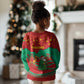 Mauritania Christmas Kid Ugly Christmas Sweater Santa Claus Camel Gift Boxes Starry Sky and Desert - African Pride