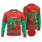 Mauritania Christmas Ugly Christmas Sweater Santa Claus Camel Gift Boxes Starry Sky and Desert - African Pride