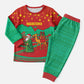 Mauritania Christmas Pajama Set Santa Claus Camel Gift Boxes Starry Sky and Desert - African Pride
