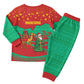 Mauritania Christmas Pajama Set Santa Claus Camel Gift Boxes Starry Sky and Desert - African Pride