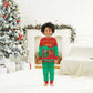 Mauritania Christmas Pajama Set Santa Claus Camel Gift Boxes Starry Sky and Desert - African Pride