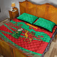 Mauritania Christmas Quilt Bed Set Santa Claus Camel Gift Boxes Starry Sky and Desert - African Pride
