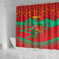 Mauritania Christmas Shower Curtain Santa Claus Camel Gift Boxes Starry Sky and Desert - African Pride