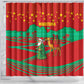Mauritania Christmas Shower Curtain Santa Claus Camel Gift Boxes Starry Sky and Desert - African Pride