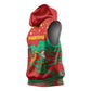 Mauritania Christmas Sleeveless Hoodie Santa Claus Camel Gift Boxes Starry Sky and Desert - African Pride
