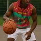 Mauritania Christmas Sleeveless Hoodie Santa Claus Camel Gift Boxes Starry Sky and Desert - African Pride