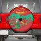 Mauritania Christmas Spare Tire Cover Santa Claus Camel Gift Boxes Starry Sky and Desert - African Pride