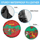 Mauritania Christmas Spare Tire Cover Santa Claus Camel Gift Boxes Starry Sky and Desert - African Pride