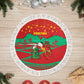 Mauritania Christmas Tree Skirt Santa Claus Camel Gift Boxes Starry Sky and Desert - African Pride