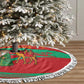Mauritania Christmas Tree Skirt Santa Claus Camel Gift Boxes Starry Sky and Desert - African Pride