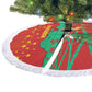 Mauritania Christmas Tree Skirt Santa Claus Camel Gift Boxes Starry Sky and Desert - African Pride