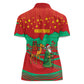 Mauritania Christmas Women Polo Shirt Santa Claus Camel Gift Boxes Starry Sky and Desert - African Pride