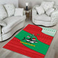 Mauritania Christmas Area Rug Santa Sharks Festive Fish Pattern and Red Green Holiday - African Pride