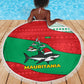 Mauritania Christmas Beach Blanket Santa Sharks Festive Fish Pattern and Red Green Holiday - African Pride