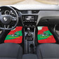 Mauritania Christmas Car Mats Santa Sharks Festive Fish Pattern and Red Green Holiday - African Pride
