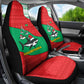 Mauritania Christmas Car Seat Cover Santa Sharks Festive Fish Pattern and Red Green Holiday - African Pride