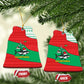 Mauritania Christmas Ceramic Ornament Santa Sharks Festive Fish Pattern and Red Green Holiday - African Pride