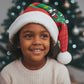 Mauritania Christmas Santa Hat Santa Sharks Festive Fish Pattern and Red Green Holiday - African Pride
