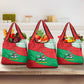 Mauritania Christmas Grocery Bag Santa Sharks Festive Fish Pattern and Red Green Holiday - African Pride