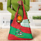 Mauritania Christmas Grocery Bag Santa Sharks Festive Fish Pattern and Red Green Holiday - African Pride