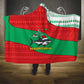 Mauritania Christmas Hooded Blanket Santa Sharks Festive Fish Pattern and Red Green Holiday - African Pride