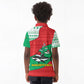 Mauritania Christmas Kid Polo Shirt Santa Sharks Festive Fish Pattern and Red Green Holiday - African Pride