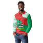 Mauritania Christmas Long Sleeve Polo Shirt Santa Sharks Festive Fish Pattern and Red Green Holiday - African Pride