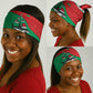 Mauritania Christmas Neck Gaiter Santa Sharks Festive Fish Pattern and Red Green Holiday - African Pride