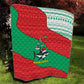 Mauritania Christmas Quilt Santa Sharks Festive Fish Pattern and Red Green Holiday - African Pride