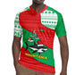 Mauritania Christmas Rugby Jersey Santa Sharks Festive Fish Pattern and Red Green Holiday - African Pride