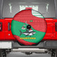 Mauritania Christmas Spare Tire Cover Santa Sharks Festive Fish Pattern and Red Green Holiday - African Pride