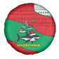 Mauritania Christmas Spare Tire Cover Santa Sharks Festive Fish Pattern and Red Green Holiday - African Pride