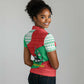 Mauritania Christmas Women Polo Shirt Santa Sharks Festive Fish Pattern and Red Green Holiday - African Pride