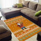 Cyprus Christmas Area Rug Santa Holding Doves Olive Branch Snowflakes - African Pride