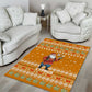 Cyprus Christmas Area Rug Santa Holding Doves Olive Branch Snowflakes - African Pride