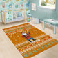 Cyprus Christmas Area Rug Santa Holding Doves Olive Branch Snowflakes - African Pride