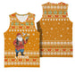Cyprus Christmas Basketball Jersey Santa Holding Doves Olive Branch Snowflakes - African Pride