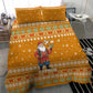 Cyprus Christmas Bedding Set Santa Holding Doves Olive Branch Snowflakes - African Pride