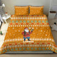 Cyprus Christmas Bedding Set Santa Holding Doves Olive Branch Snowflakes - African Pride