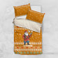 Cyprus Christmas Bedding Set Santa Holding Doves Olive Branch Snowflakes - African Pride