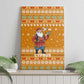 Cyprus Christmas Canvas Wall Art Santa Holding Doves Olive Branch Snowflakes - African Pride