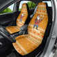 Cyprus Christmas Car Seat Cover Santa Holding Doves Olive Branch Snowflakes - African Pride